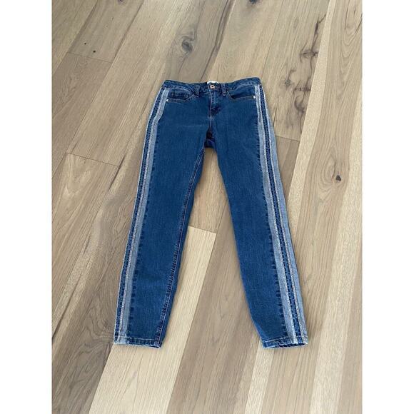 Dex Womens Reverse Seam Tapered Leg Medium Wash Skinny Jeans Size 29 - Picture 2 of 8